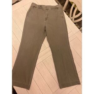 Ralph Lauren cotton khaki straight leg,‎ high waist women's pants. Size 14W
